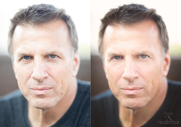 Normal retouching - not too heavy and keeping it very real.